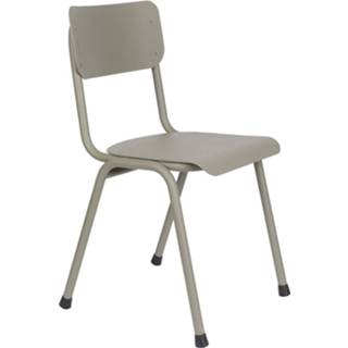 👉 School stoel belgi mat stoelen active grijs groen aluminium Zuiver Back To Outdoor - Set Van 2 Moss Grey 8718548048690