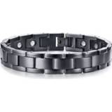 👉 Herenarmband zwart edelstaal mannen Mendes heren armband Magneten 8720088554197