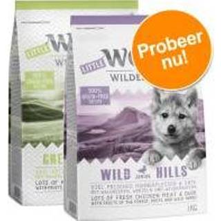 👉 Junior hondenvoer Little Wolf of Wilderness - Probeerpakket (2 x 1 kg) Mix, 2 varianten: lam en eend 4260358515854