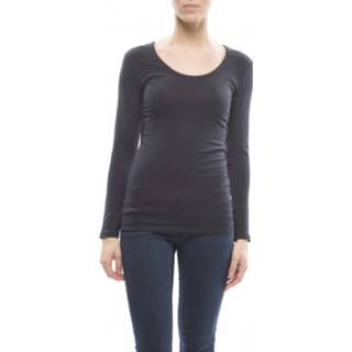 Shirt blauw XL vrouwen Claesens Ladies T-shirt round neck l/s Blue