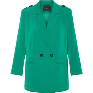 👉 Blazer XL vrouwen groen Double-breasted