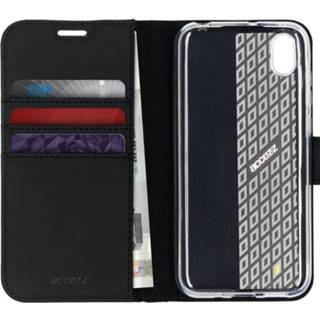 👉 Portemonnee zwart unisex unicolor kunstleer Wallet Softcase Booktype voor de Huawei Y5 (2019) - 8719638608992