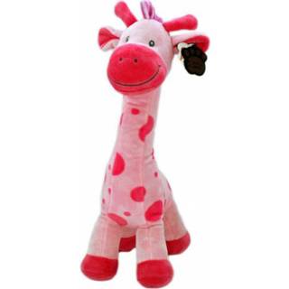 👉 Roze baby's baby giraffe 51 cm