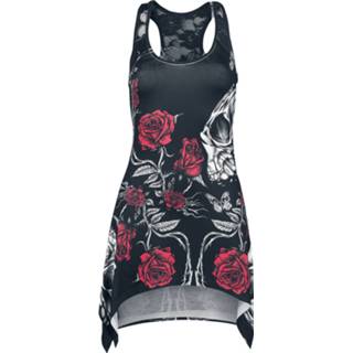 👉 Vest top meisjes zwart Vixxsin Immortal Love Lace Panel Girls 5081944366679