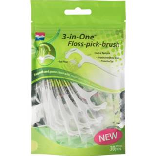 👉 Gezondheid World Wide Daily 3 In One Floss-Pick-Brush 4897095421225