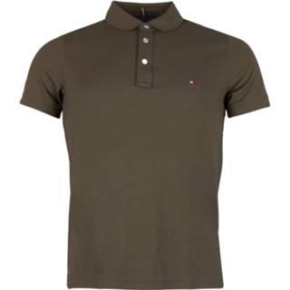 👉 XXL mannen Donker Groen Tommy Hilfiger Slim Polo Heren 8719858502544