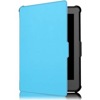 👉 Flip hoesje blauw lichtblauw kunstleer bookcover hoes Lunso sleepcover voor de Kobo Clara HD 669014995704