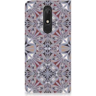 👉 Standcase Nokia 5.1 (2018) Flower Tiles 8720091061811