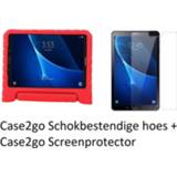 👉 Handvat rood active Samsung Galaxy Tab A 10.1 schokbestendige hoes met en screenprotector - (2016-2018) 8719793050650