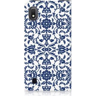 👉 Blauw Samsung Galaxy A10 Smart Cover Flower Blue 8720091305168