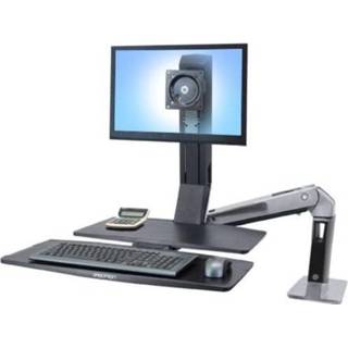 👉 Ergotron WorkFit-A, LCD LD mit Arbeitsfläche+ 1-voudig Monitor-tafelbeugel 25,4 cm (10) - 61,0 (24) Kantelbaar en zwenkbaar, Roteerbaar 698833025705