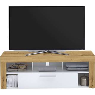 👉 Wit eiken spaanplaat Tv-meubel Raymond 150 cm breed in artisan met