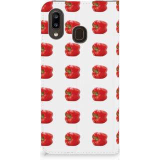 👉 Rood Samsung Galaxy A30 Flip Style Cover Paprika Red 8720091749481