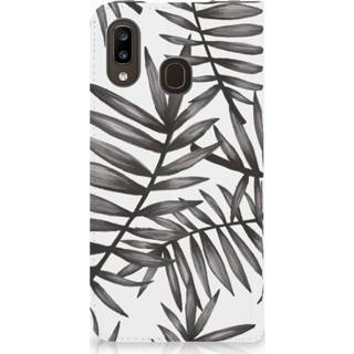 Samsung Galaxy Smart Cover Leaves grijs A30 Grijs Samsung Galaxy A30 Smart Cover Leaves Grey 8720091765955
