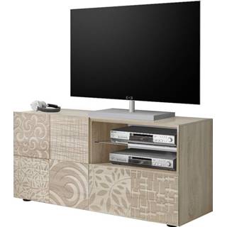 👉 Eiken spaanplaat Tv-meubel Miro 121 cm breed in sonoma
