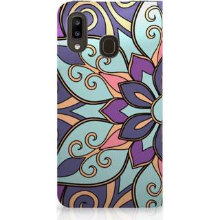 👉 Purper Samsung Galaxy A30 Smart Cover Purple Flower 8720091989146