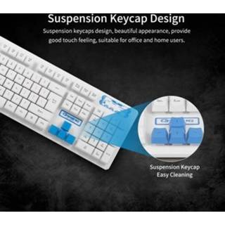 👉 Wireless Keyboard zwart 2.4G and Optical Mouse Combo Suspended Keycap Adjustable Holder 3D for Office Work Game(Black)