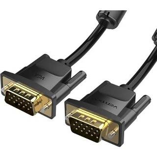 👉 Projector zwart VENTION VGA Extension Cable Male to HD Adapter Support 1080P Full for Laptop PC HDTV Display and More Enabled Devices 1m/3.28ft Black