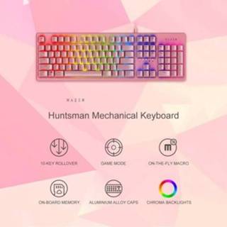👉 Switch roze Razer Huntsman Mechanical Keyboard Gaming Opto-Mechanical 104 Keys RGB Backlight Wired Pink