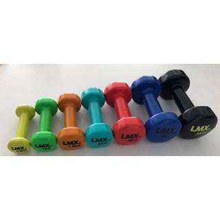 👉 Aerobic dumbell vinyl Lifemaxx LMX1150 Dumbells - per 2 stuks