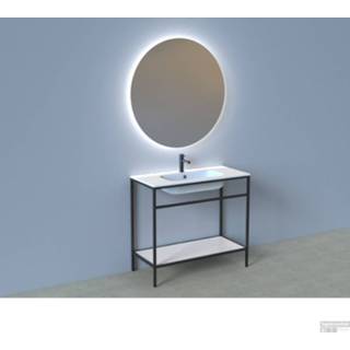 👉 Zwart aluminium mat Badkamermeubelset Industrieel AQS Frame Staand 100 (1 kraangat) 8719304407850