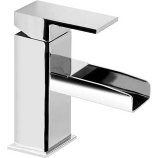 👉 Wastafelmengkraan chroom messing mengkraan zonder waste cantino opbouw hendel keramisch waterval Sapho 1-hendel Uitloop 17 cm Vierkant 8590913815737