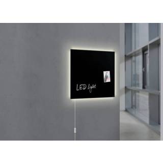 👉 Sigel SI-GL400 Glasmagneetbord Artverum LED 480x480x15 Zwart 4004360825996