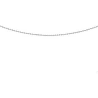 Hals ketting witgoud active unisex glanzend zilverkleurig TFT Collier Anker Plat 0,8 mm 41 - 43 45 cm 8718834588473