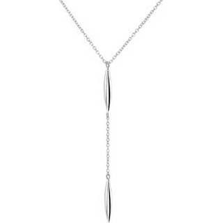 Halsketting zilveren Collier met Buis Hanger en Ketting