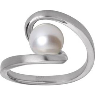 👉 Zilverkleurige Gedraaide Ring met Zoetwaterparel van M&M