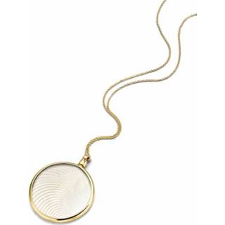 👉 Gouden 33mm Medaillon met White Laser Wave Insignia en Ketting van MY iMenso Gold