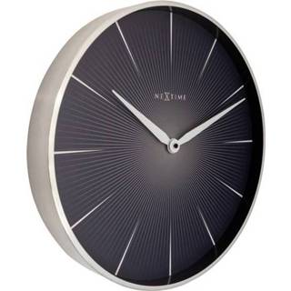 👉 Wandklok zwart NeXtime NE-3511ZW 2 Seconds Ø 40 Cm 8717713024194