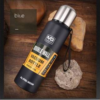👉 Blauw Buiten Thermos draagbare grote capaciteit geïsoleerde Cup capaciteit: 500ml (donkerblauw)