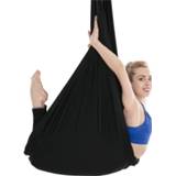 👉 Antenne zwart elastische touw Huishoudelijke handstand stretching yoga hangmat set (zwart) 8212099166785