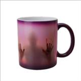 👉 Paars keramische De Walking Dead mok kleur veranderende warmtegevoelige koffie 301-400 ml (paars)