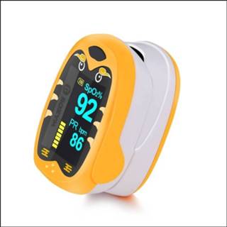 👉 Oximeter oranje kinderen baby's Pediatrische vinger Pulse neonatale bloed zuurstof oplaadbare USB verzadiging zuigeling Oximetro Pediatrico (oranje)