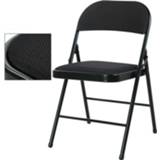 👉 Conferentiestoel zwart metalen Draagbare vouwen conferentie stoel Office computer Leisure Home outdoor (zwart)
