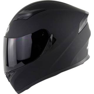 👉 Motorfiet zwart s Soman SM-960 motorfiets Electromobile volledige gezicht helm dubbele lens beschermende maat: 55-56cm (mat met rook lens)