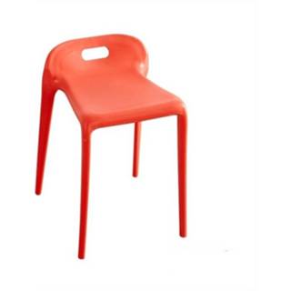 👉 Eetkamerstoel rood kunststof Eetkamermeubilair minimalistisch modern kruk Leisure woonkamer krukken (rood)