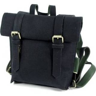 👉 Rugzak Waxed Canvas zwart vrouwen groen Dames roltop Opera Black - D 8719325369762