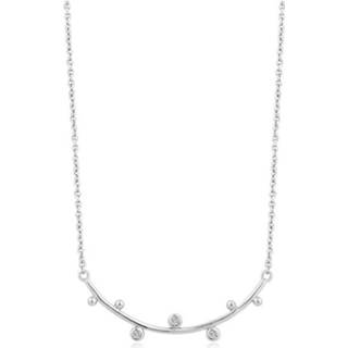 👉 Zilver active glanzend touch ankerschakel veersluiting vrouwen Ania Haie N003-01H Ketting Shimmer Solid Bar Stud 43-48 cm 5052469200557