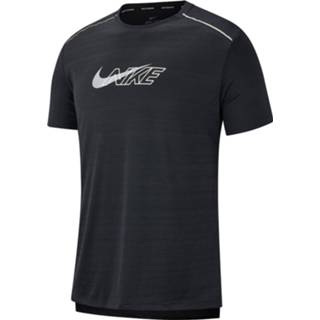 👉 SS l mannen zwart Nike DF Miller Flash heren hardloopshirt