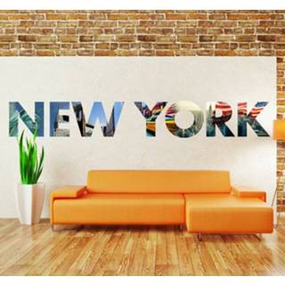 Muursticker foto´s tekst New York