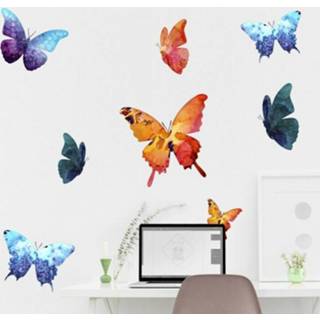 👉 Muursticker Kleurrijke Vlinders