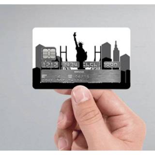 👉 Muursticker New York Credit Card