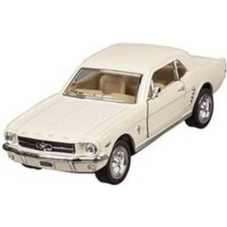 👉 Modelauto kinderen Ford Mustang 1964 creme 13 cm