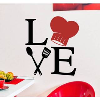👉 Muursticker Love voor koken