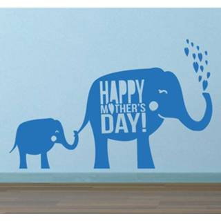 👉 Muursticker olifanten Moederdag