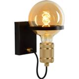 Wandlamp zwart goud Lucide OTTELIEN E27/60W mat Zwart/Mat 5411212302458