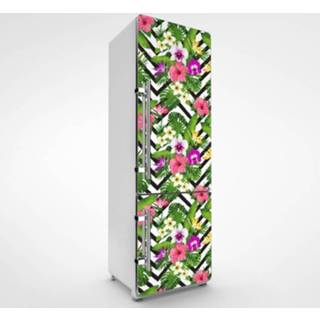 👉 Koelkast nederlands sticker jungle bloemen